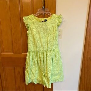 Gap Kids Girls Green Polka Dotted Dress